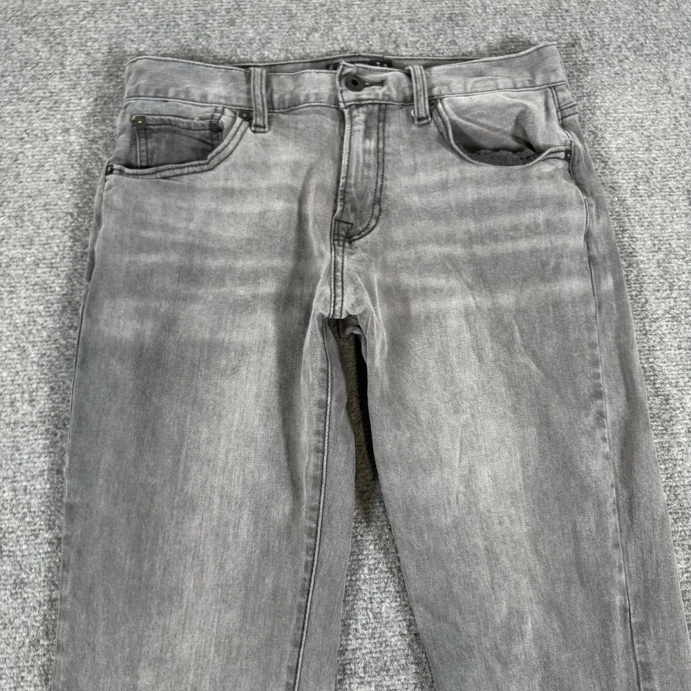 Lucky Brand Jeans Mens 30x34 (Fits 30x31) Gray 221 Original Straight Stretch‎
